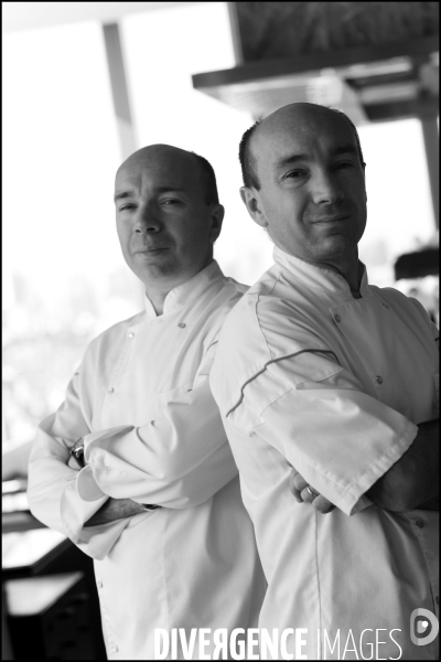 Les frères Jacques et Laurent POURCEL dans leur restaurant Sens & Saveurs de Tokyo