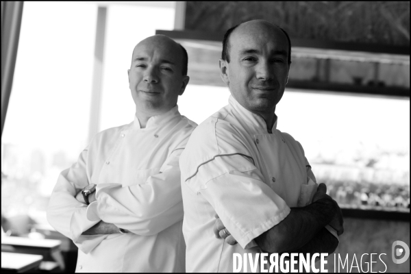 Les frères Jacques et Laurent POURCEL dans leur restaurant Sens & Saveurs de Tokyo