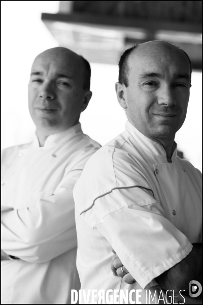 Les frères Jacques et Laurent POURCEL dans leur restaurant Sens & Saveurs de Tokyo