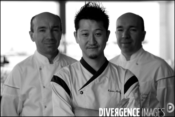 Les frères Jacques et Laurent POURCEL dans leur restaurant Sens & Saveurs de Tokyo