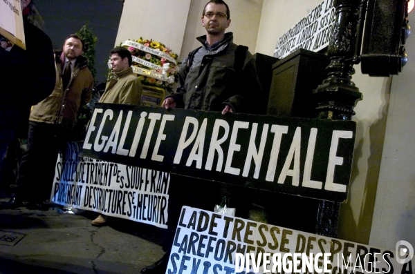 Des pères séparés rendent hommage à Stéphane Lafargue.