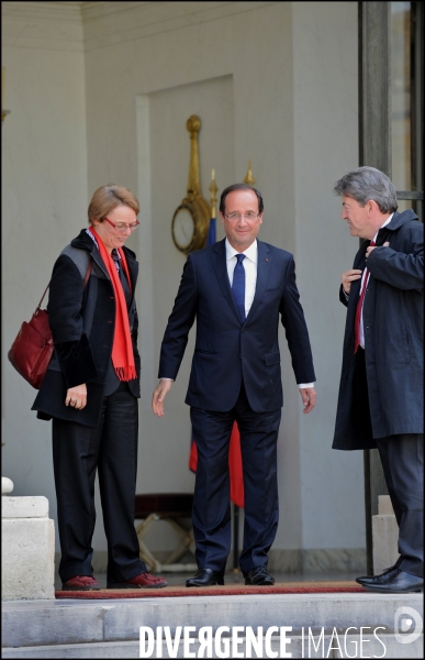 Entretien entre François Hollande et Jean-Luc Mélenchon