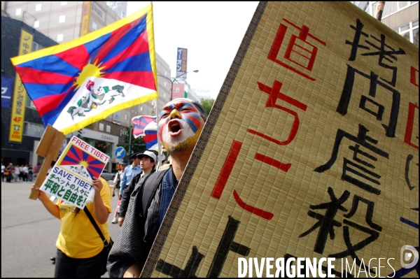 G8 - Manifestation pour la liberte du Tibet ( version Ami du Tibet )