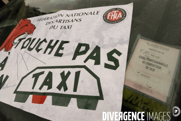 Manifestation des taxis parisiens