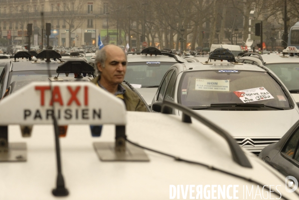 Manifestation des taxis parisiens