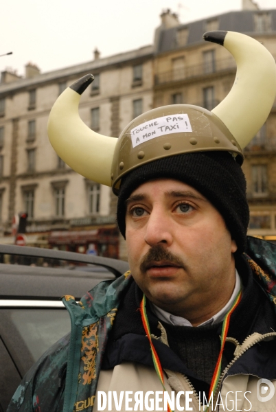 Manifestation des taxis parisiens