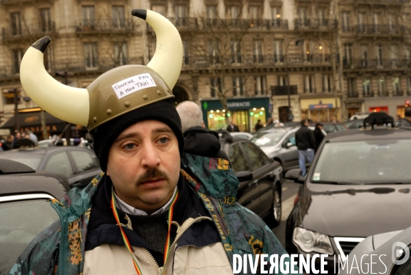 Manifestation des taxis parisiens