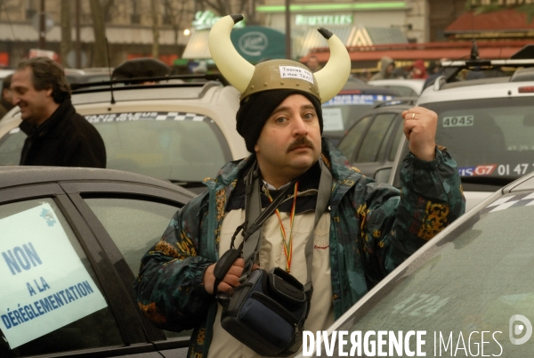 Manifestation des taxis parisiens