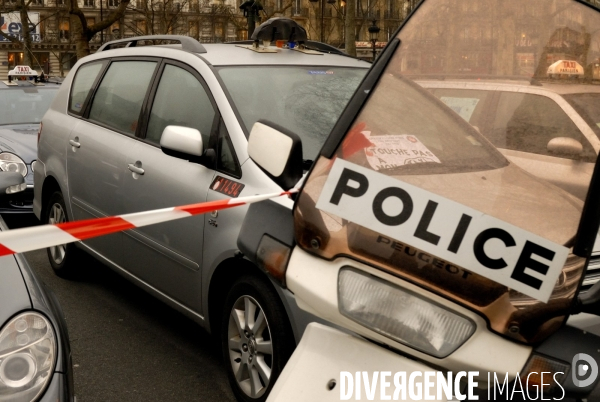 Manifestation des taxis parisiens