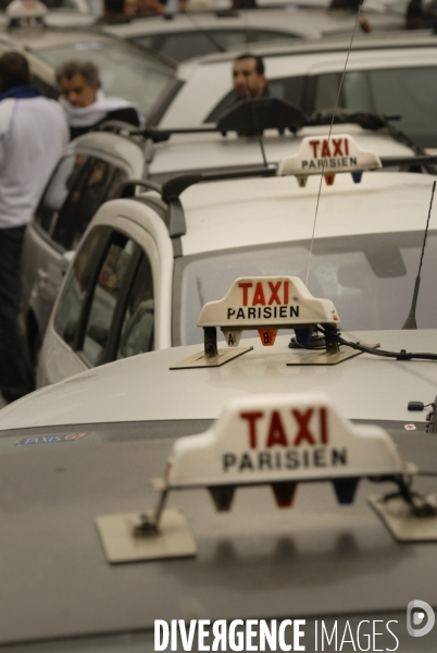 Manifestation des taxis parisiens