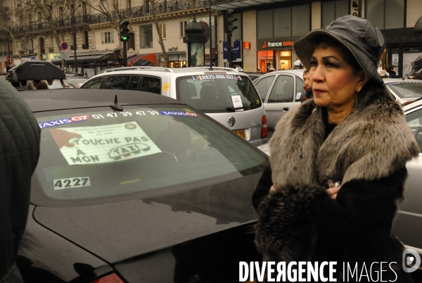 Manifestation des taxis parisiens