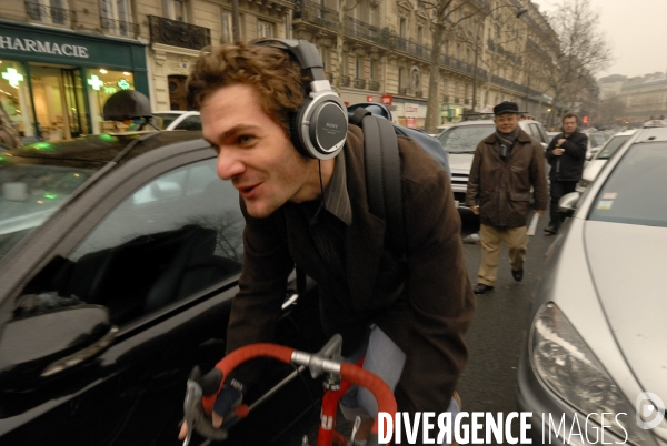 Manifestation des taxis parisiens