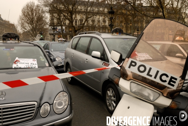 Manifestation des taxis parisiens