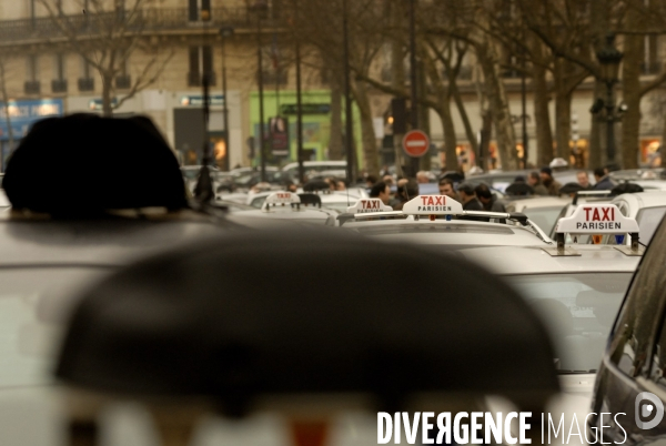 Manifestation des taxis parisiens
