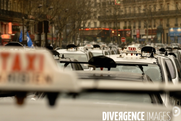 Manifestation des taxis parisiens