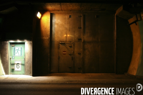 Visite du LSM, Laboratoire Souterrain de Modane. Sous la protection du