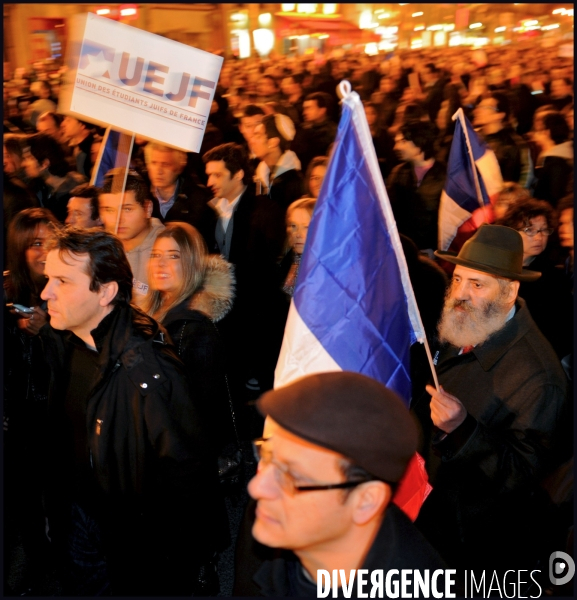 Marche organisée par l Union des étudiants juifs de France