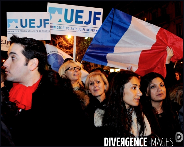 Marche organisée par l Union des étudiants juifs de France