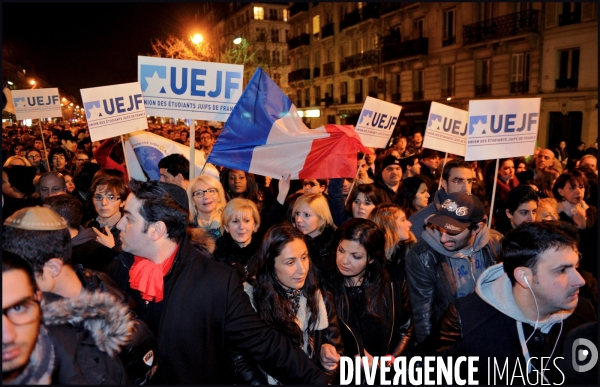 Marche organisée par l Union des étudiants juifs de France