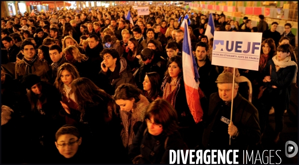 Marche organisée par l Union des étudiants juifs de France