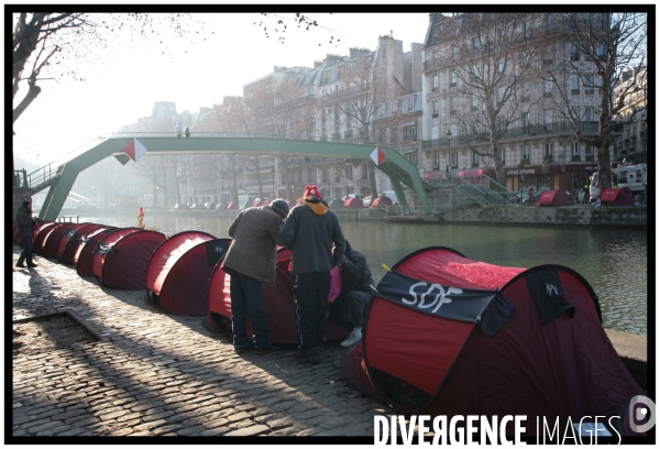 Le dal et les don quichottes condamnes pour avoir installe des tentes dans la rue!