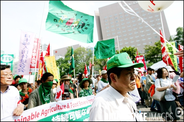 Manifestation contre le G8 a Sapporo