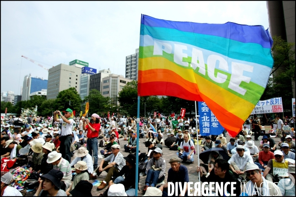 Manifestation contre le G8 a Sapporo