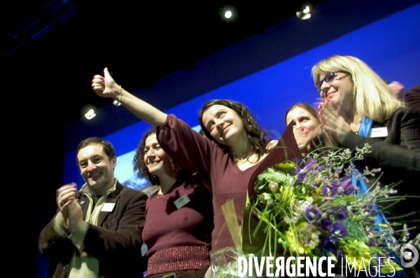 Cécile Duflot réélue secrétaire nationale des Verts.