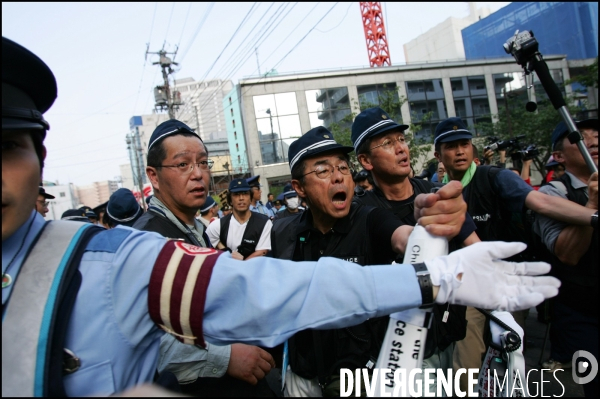 Manifestation contre le G8 a Sapporo