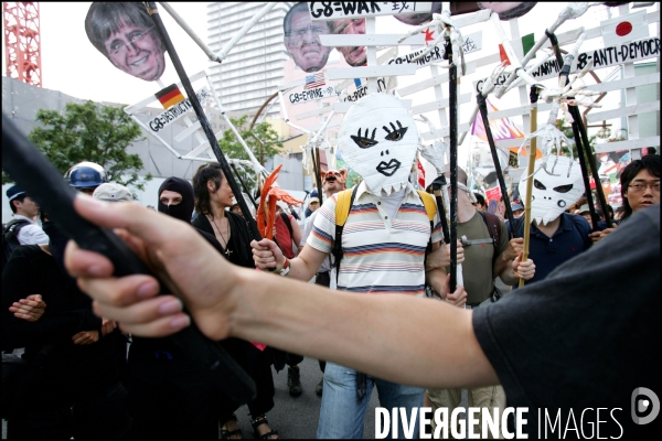 Manifestation contre le G8 a Sapporo