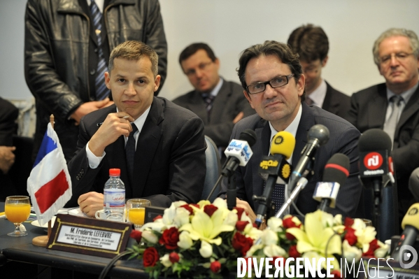 Frederic lefebvre  en visite a tunis