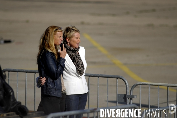 Retour des otages herve ghesquiere et stephane taponier