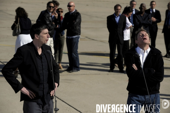 Retour des otages herve ghesquiere et stephane taponier