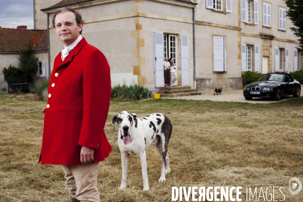 Jean-Christophe Iseux, Baron von Pfetten, dans son chateau de Selore.