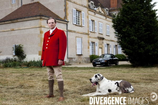 Jean-Christophe Iseux, Baron von Pfetten, dans son chateau de Selore.