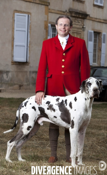 Jean-Christophe Iseux, Baron von Pfetten, dans son chateau de Selore.