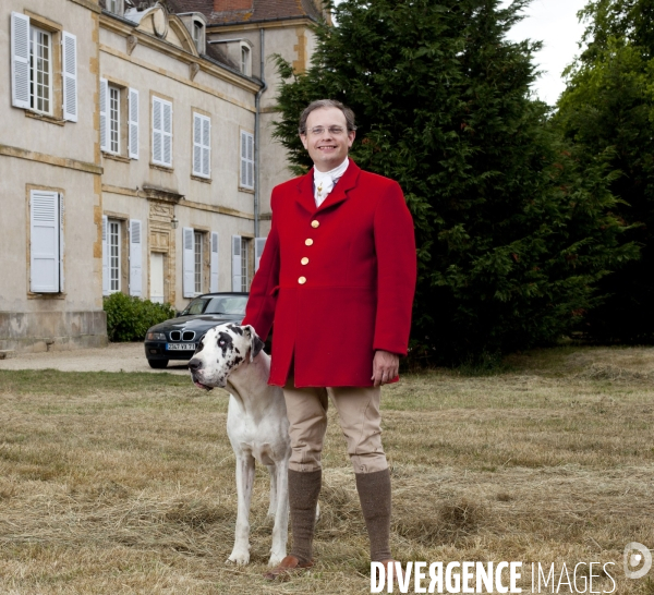 Jean-Christophe Iseux, Baron von Pfetten, dans son chateau de Selore.