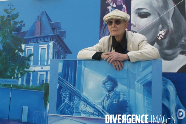Jacques Monory, peintre de la figuration narrative dans son atelier