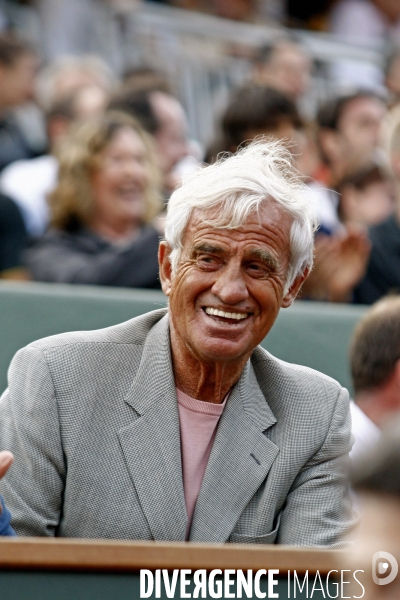 Jean-Paul BELMONDO à Roland Garros.