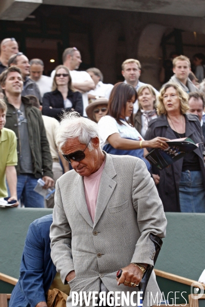 Jean-Paul BELMONDO à Roland Garros.