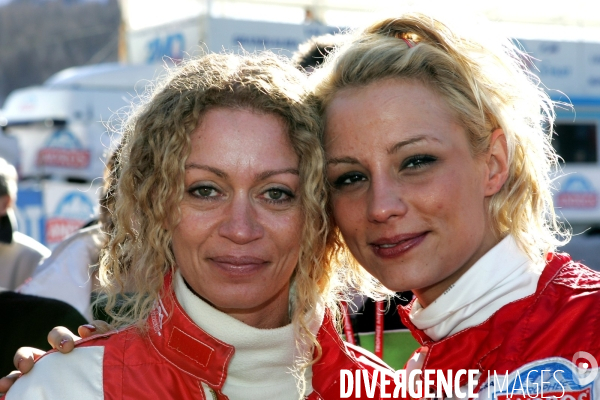 Raphaelle RICCI et Nico (Star Ac 6) avec Elodie GOSSUIN, au Trophée Andros.