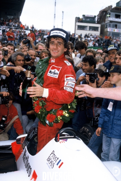 Alain PROST. Champion du Monde F1 - 1985. 20ème Anniversaire de son premier titre.