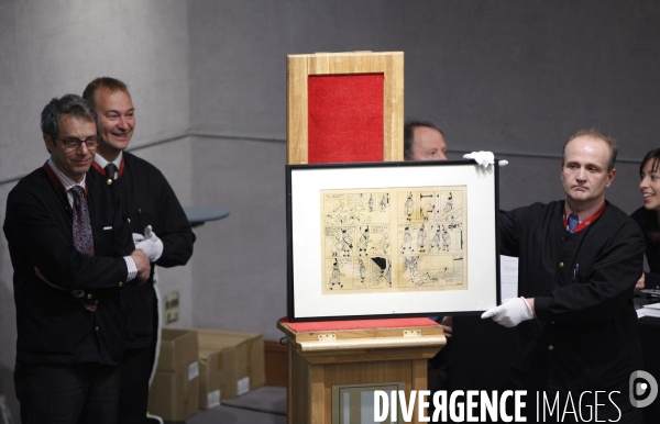 Vente HERGE organisée par la société de vente Piasa et Moulinsard S.A, à Drouot Montaigne