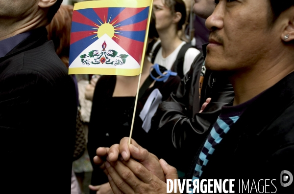 Manifestation contre la repression chinoise au Tibet.