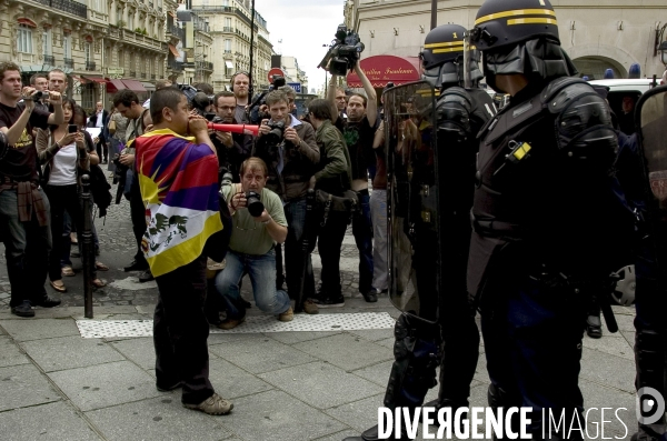 Manifestation contre la repression chinoise au Tibet.
