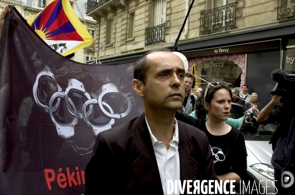 Manifestation contre la repression chinoise au Tibet.