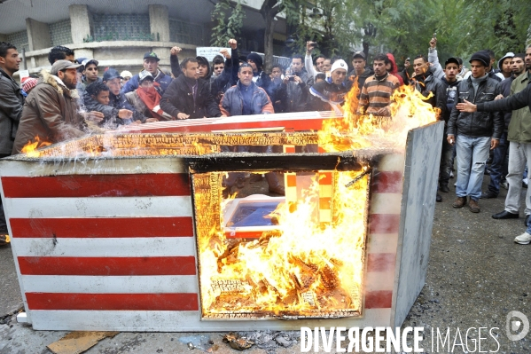 Manifestation et violence policiere a tunis