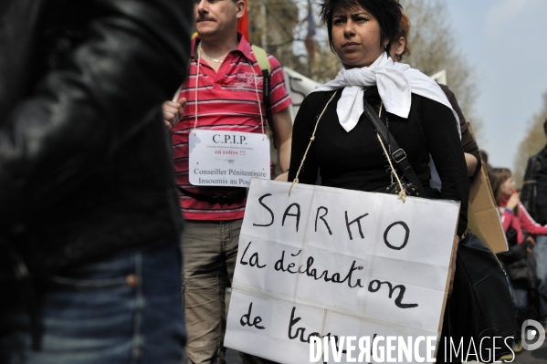 Magistrats et personnels de justice en coleres.