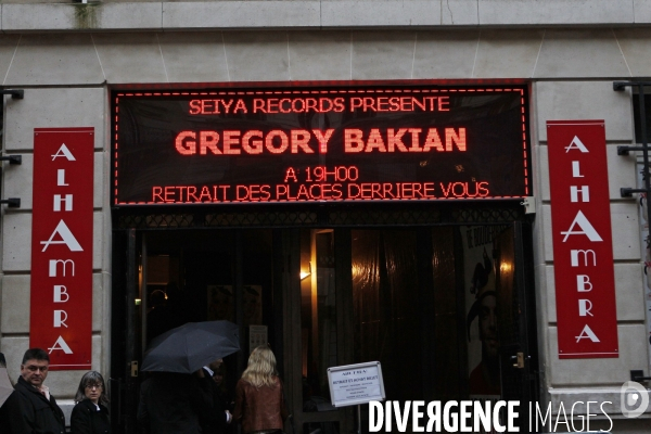 Grégory BAKIAN EN CONCERT à l Alhambra de Paris.