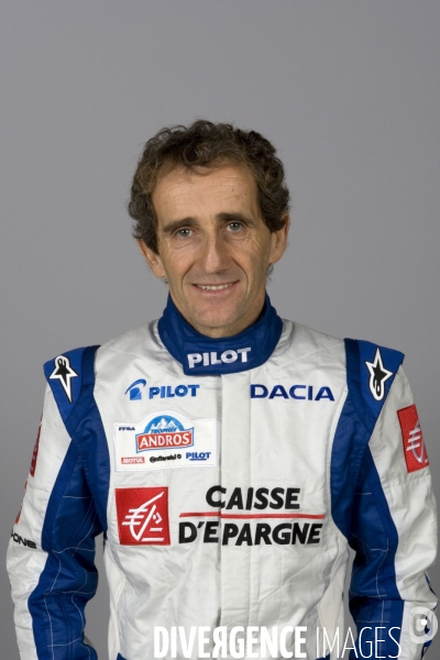 Alain PROST avec le Team DACIA au Trophée Andros.